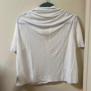 Simple Retro White Blouse, size Medium NWT